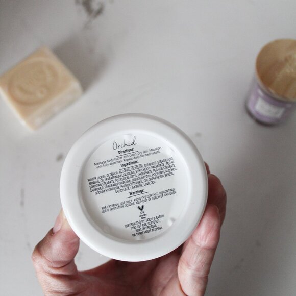 Body & Earth "ORCHID" Spa Bundle: Scented Candle, Soap & Body Butter - NEW - Picture 5 of 6